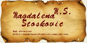 Magdalena Stošković vizit kartica